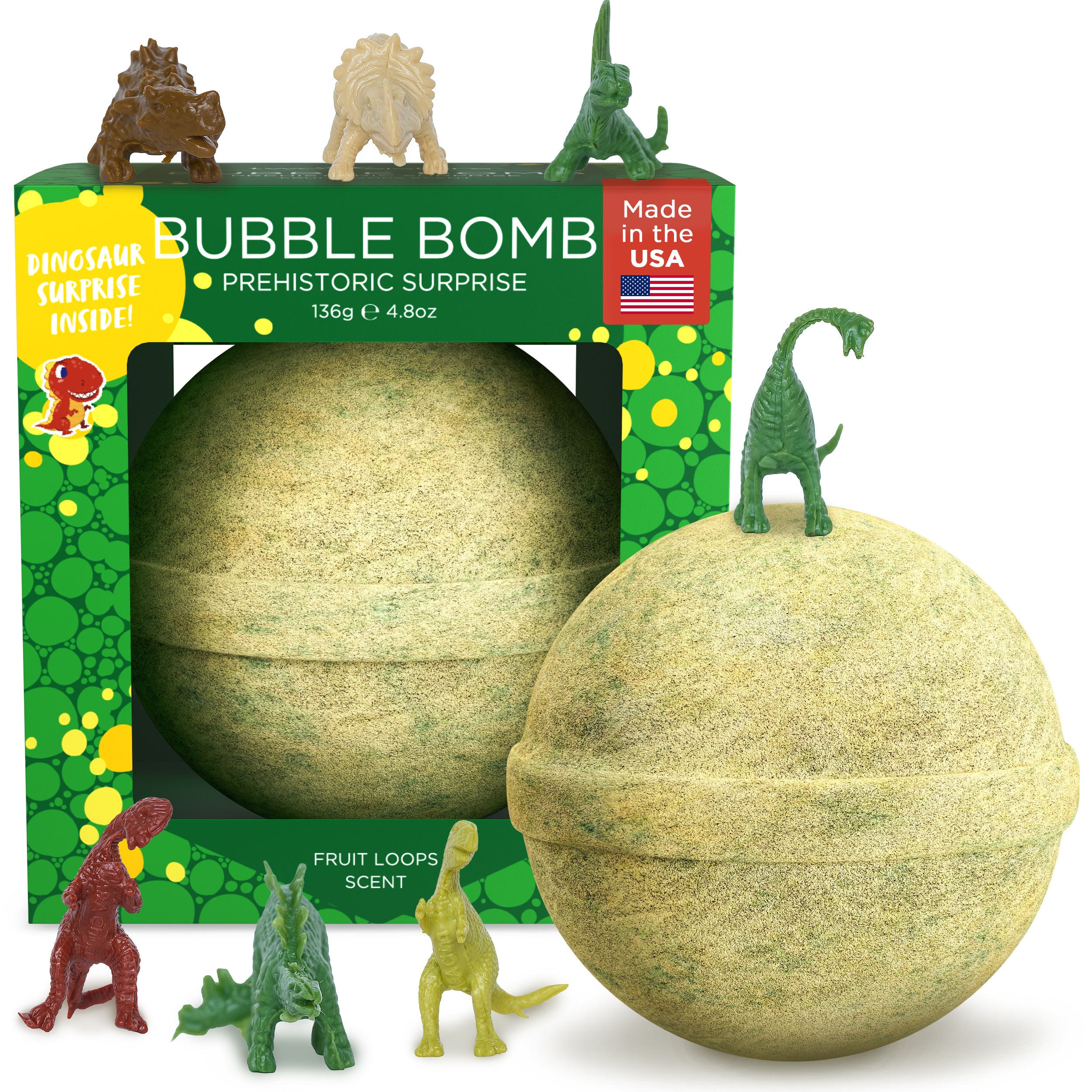 Prehistoric Dinosaur Surprise Bubble Bath Bomb – Two Sisters Spa