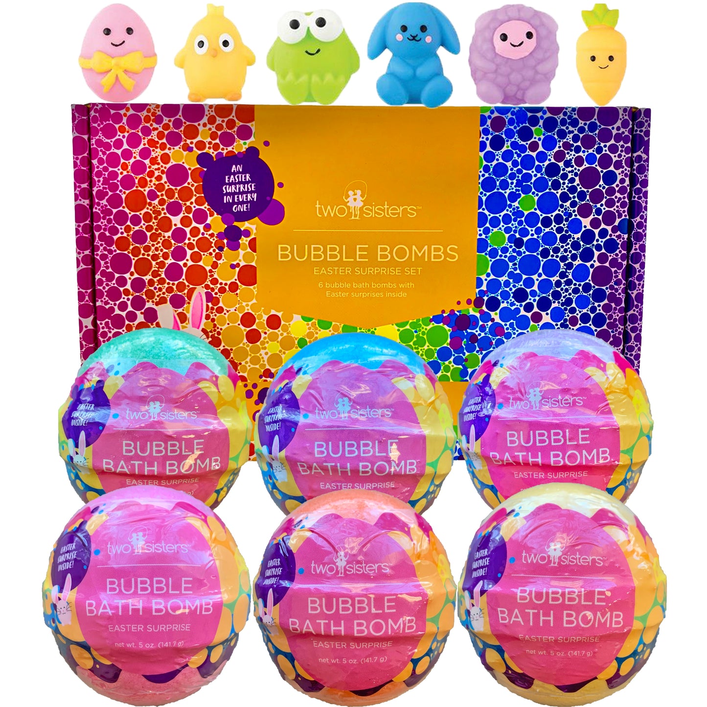 6 Easter Surprise Bubble Bath Bombs