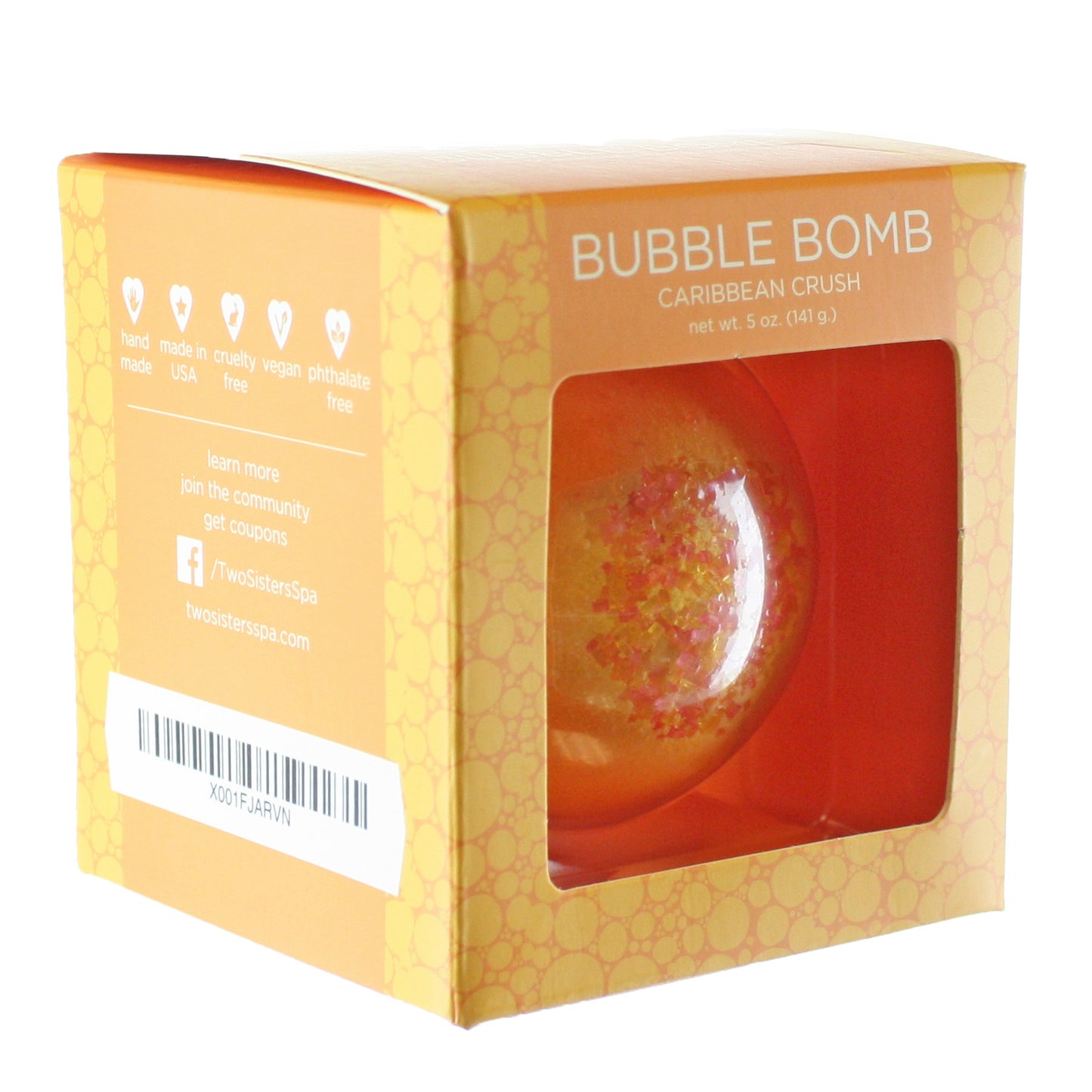 Caribbean Crush Bubble Bath Bomb - Two Sisters Spa