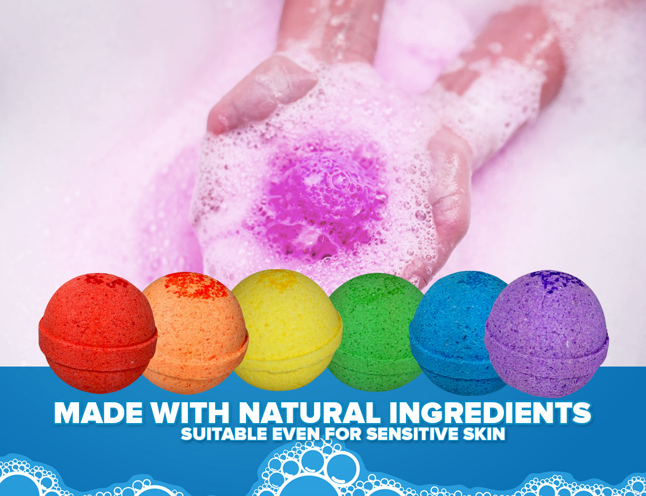 6 Kids Surprise Bubble Bath Bombs Set with Toys Inside for Boys and Girls - Two Sisters Spa