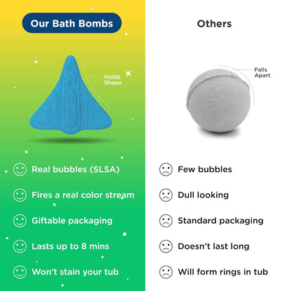 Blast Off Bubble Bath Bombs — Rocket Berry Blast (3 Pack)