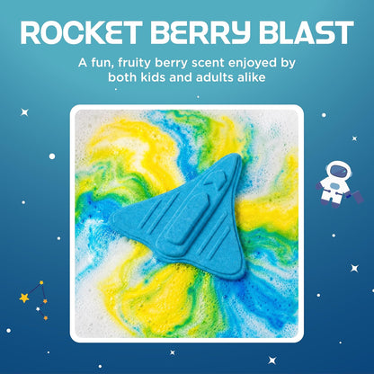 Blast Off Bubble Bath Bombs — Rocket Berry Blast (3 Pack)