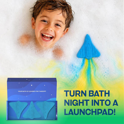 Blast Off Bubble Bath Bombs — Rocket Berry Blast (3 Pack)