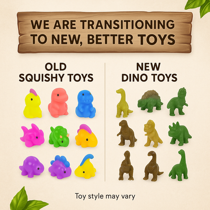 6 Dinosaur Surprise Bubble Bath Bombs Set