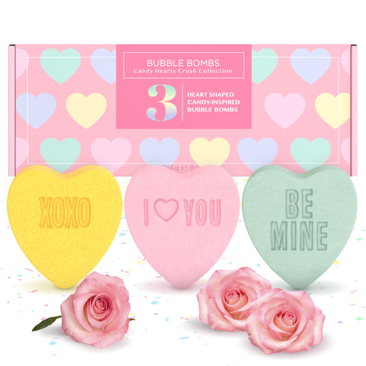Candy Hearts Bath Bombs (3 Pack) - Two Sisters Spa