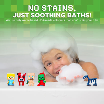 Block Builder TNT Bath Bombs for Kids with Surprise Toys Inside 6 Pack