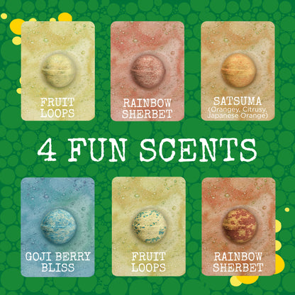 6 Dinosaur Surprise Bubble Bath Bombs Set