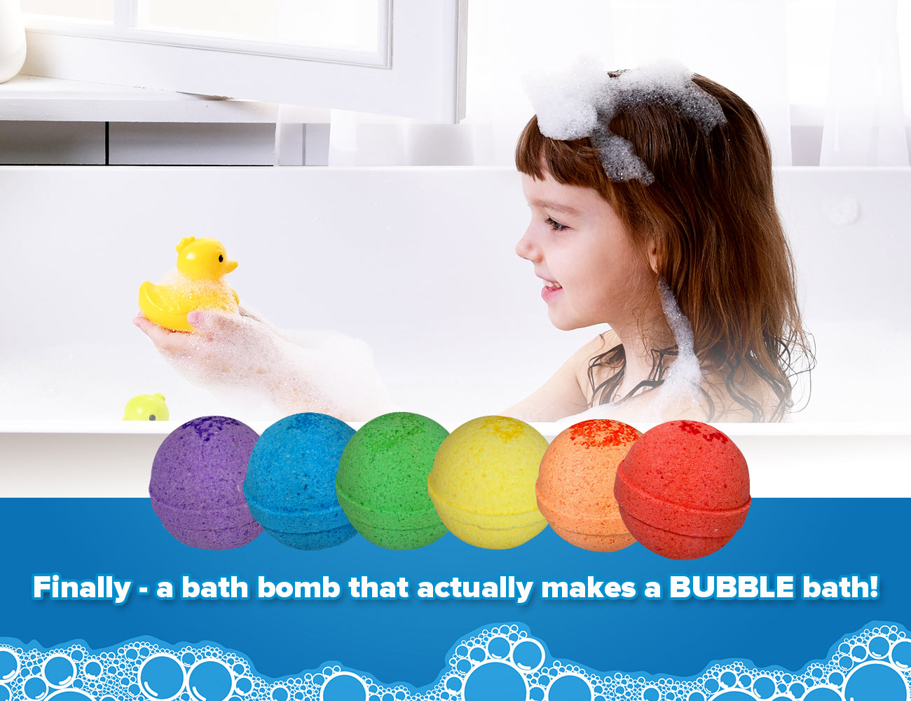 6 Kids Surprise Bubble Bath Bombs Set with Toys Inside for Boys