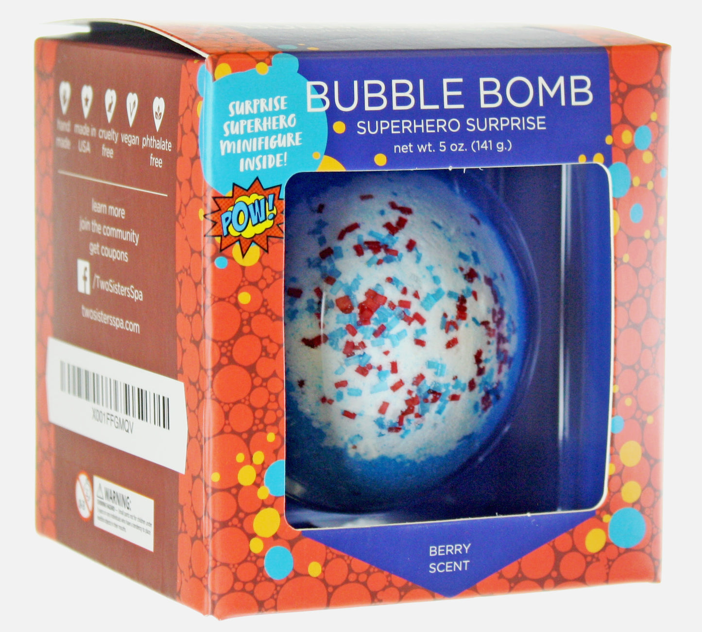 Superhero Surprise Bubble Bath Bomb - Two Sisters Spa